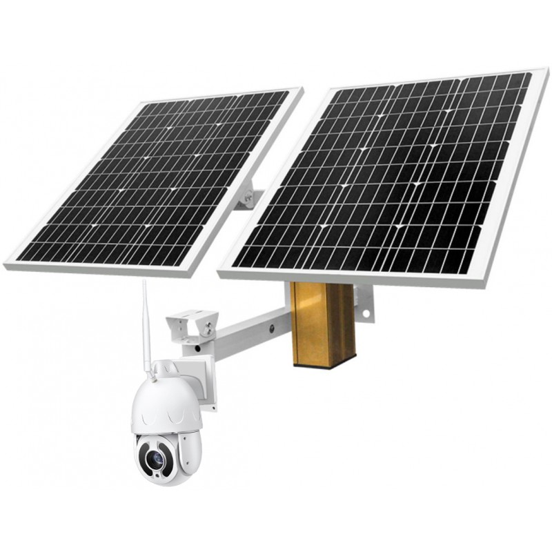 Belaidė 4G PTZ x22 optinio artinimo kamera su 120W 80Ah saulės baterija (su SIM kortelės jungtimi)