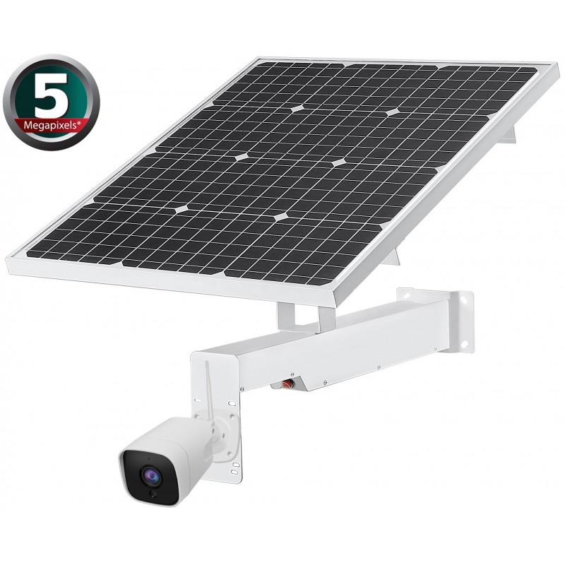 Belaidė 5MP 4G IP Kamera su 60W 40Ah saulės baterija (su SIM kortelės jungtimi)